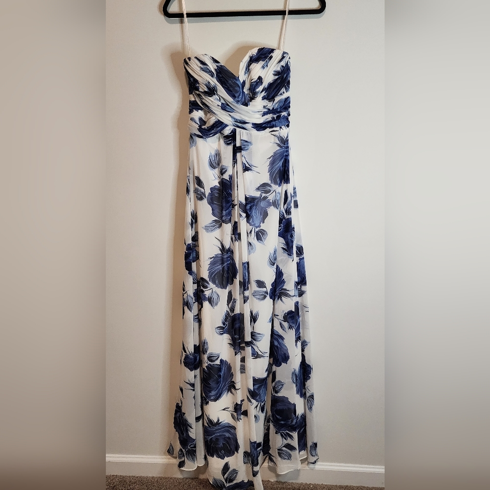 Floral sprint maxi gown